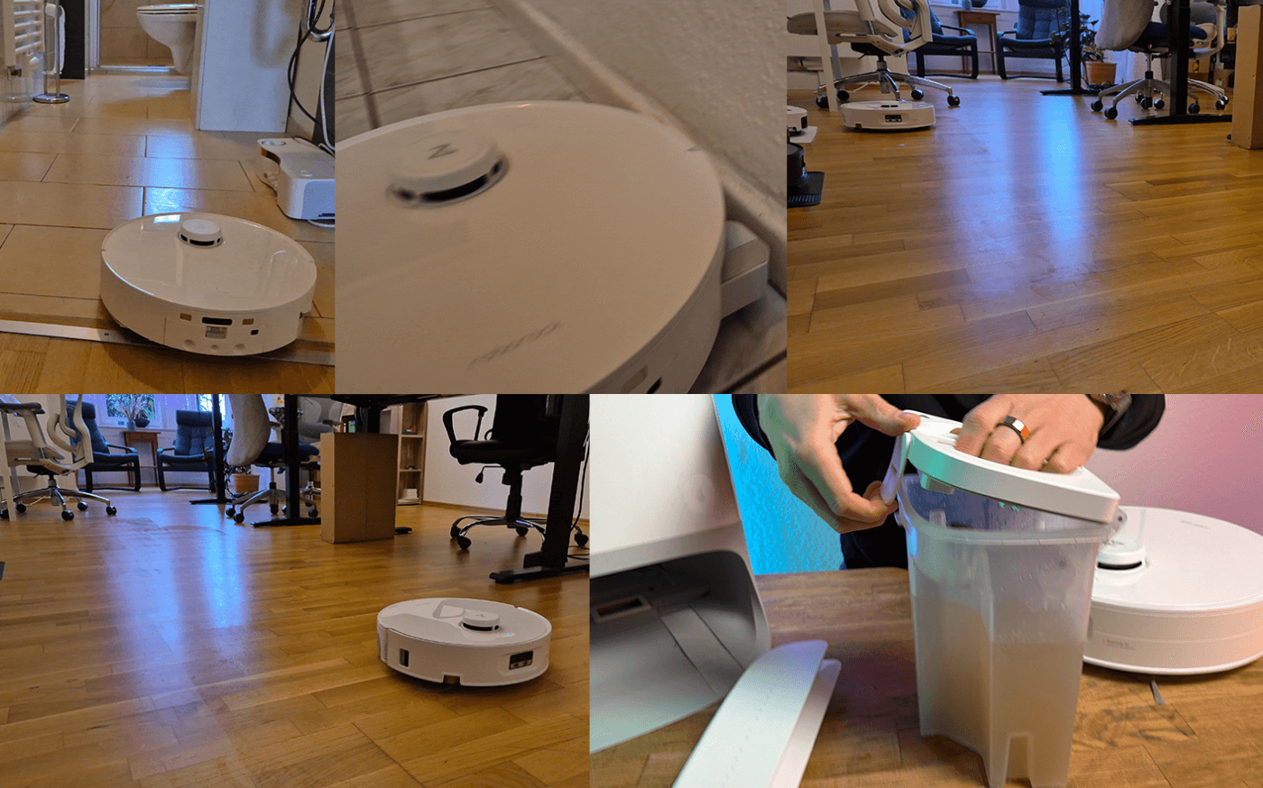 Der Roborock Qrevo Flow 2 wischt in der Wohnung die Böden.